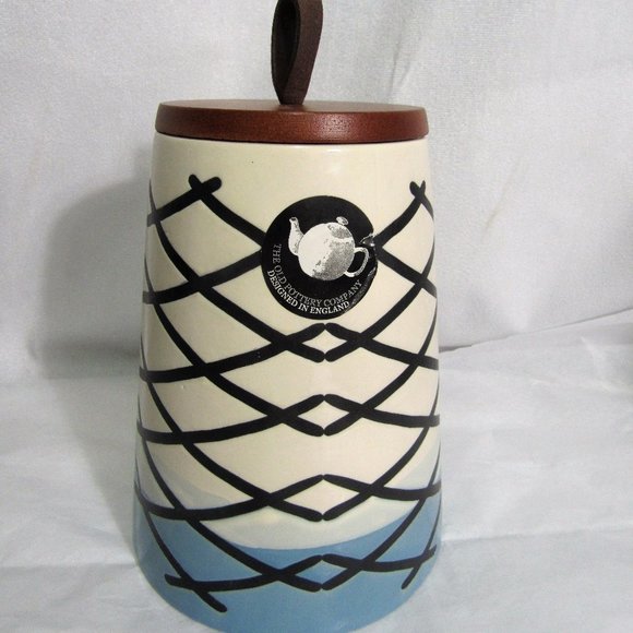 THE OLD POTTERY CO. FOOD SAFE RUSTIC CANISTER DESIGNED IN ENGLAND, - Picture 1 of 9